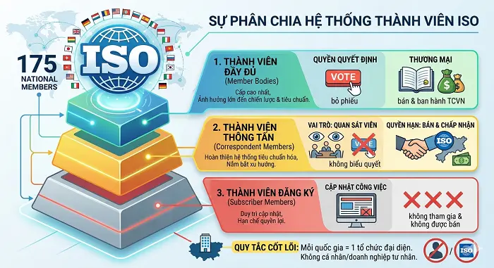các loại thành viên trong tổ chức ISO